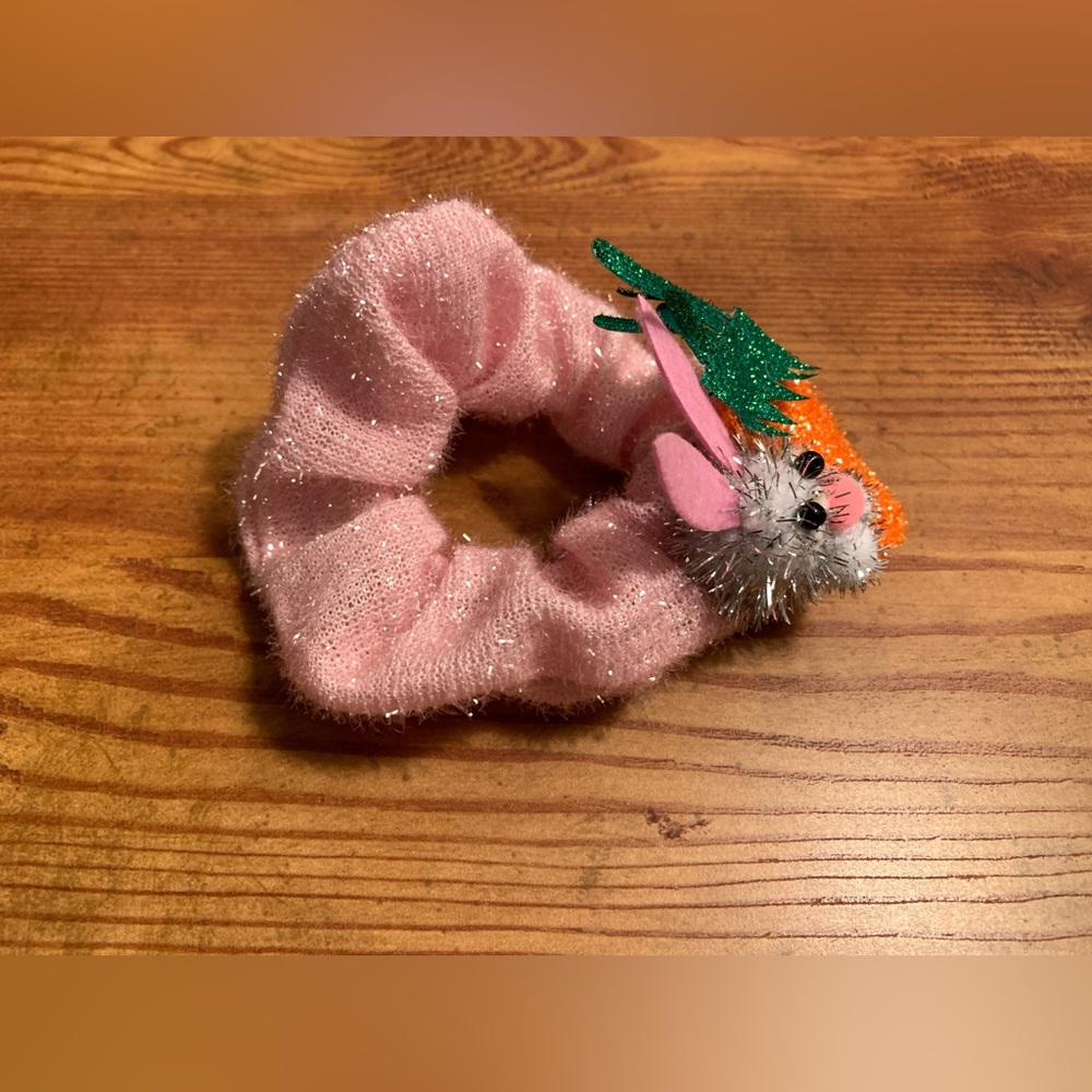 Pink Sparkly Scrunchy (Easter) NWOT - Picture 2 of 5